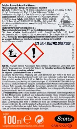 Celaflor Rasen-Unkrautfrei Weedex - 100 Ml 6 Celaflor Rasen-Unkrautfrei Weedex - 100 Ml -Ausgewählte Gartenpflegegeschäfte Celaflor20Rasen Unkrautfrei20Weedex 32617 H01