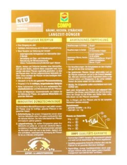 Compo Bäume, Hecken, Sträucher Langzeit-Dünger - 2 Kg -Ausgewählte Gartenpflegegeschäfte Compo20Baeume20Hecken20Straeucher20Langzeitduenger 32120 H01