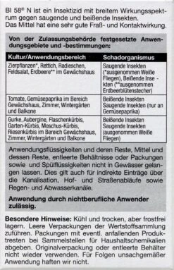 Compo Bi 58 N Insektizid - 30 Ml 7 Compo Bi 58 N Insektizid - 30 Ml -Ausgewählte Gartenpflegegeschäfte Compo20Bi205820N 31801 H01
