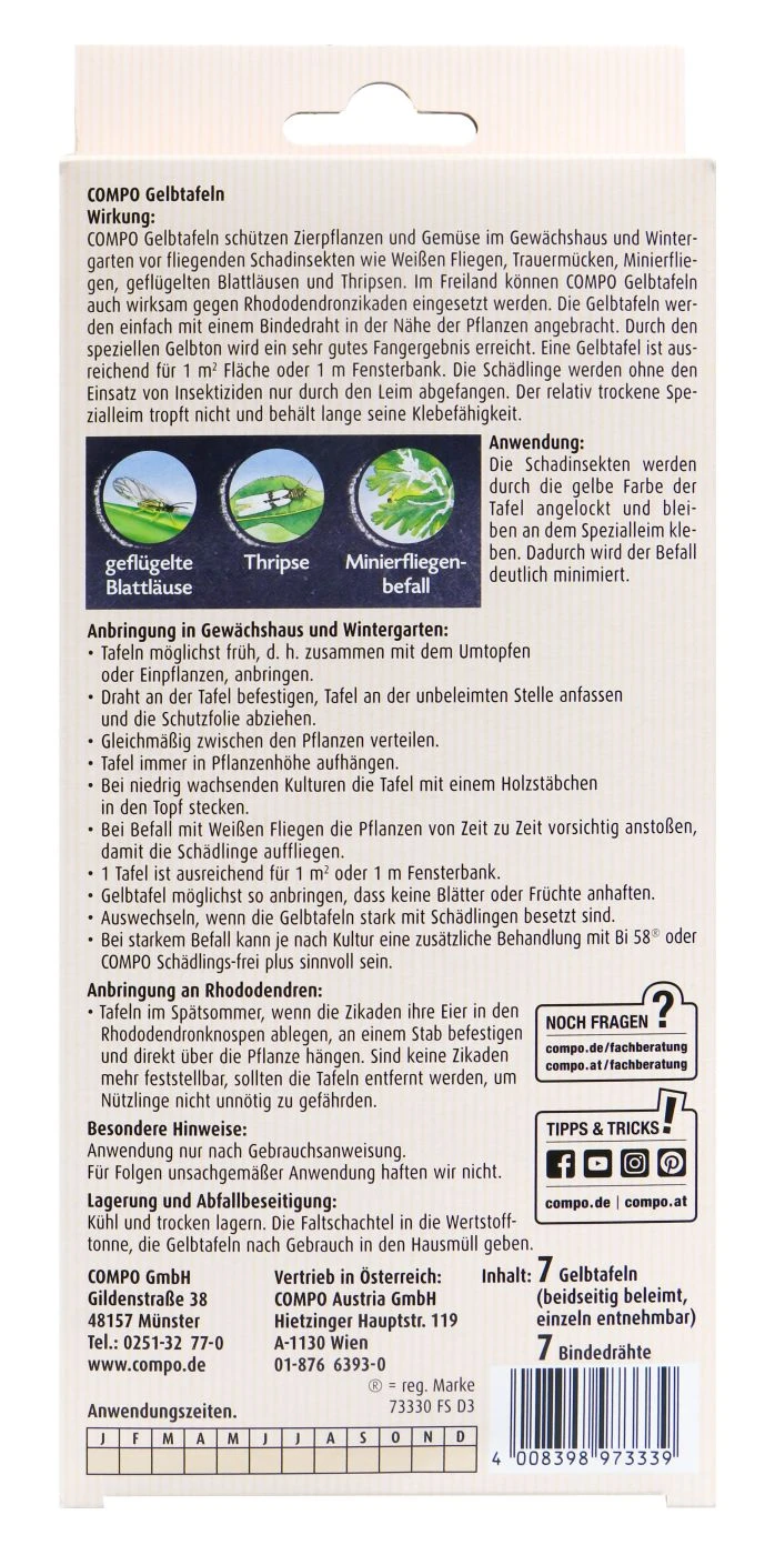 Compo Gelbtafeln - 7 Stück 2 Compo Gelbtafeln - 7 Stück – Bild 2