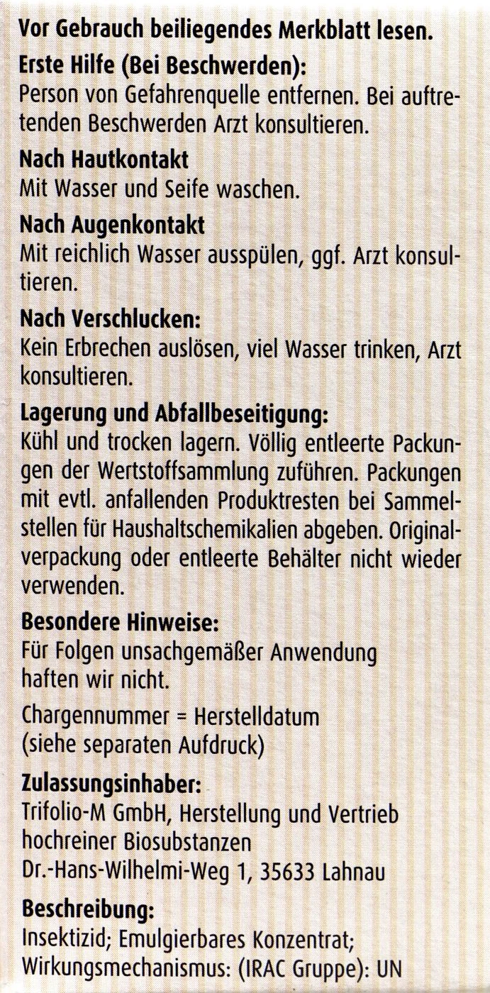 Compo Buchsbaumzünsler K.O. - 50 Ml 2 Compo Buchsbaumzünsler K.O. - 50 Ml – Bild 2