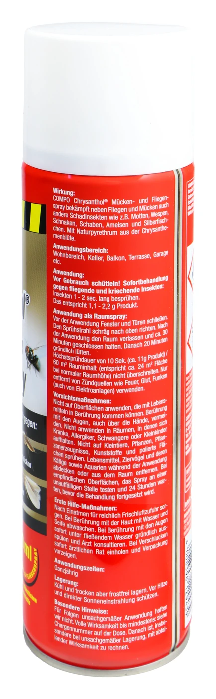 Compo Chrysanthol Mücken-und Fliegenspray - 0,5 L 3 Compo Chrysanthol Mücken-und Fliegenspray - 0,5 L – Bild 3