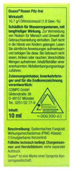Compo Duaxo Rosen Pilz-frei Für Alle Zierpflanzen - 10 Ml -Ausgewählte Gartenpflegegeschäfte Compo20Duaxo20Rosen20Pilz Frei20fuer20alle20Zierpflanzen 33227 L01