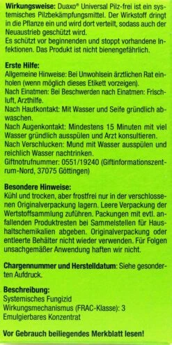 Compo Duaxo Universal Pilz-frei - 75 Ml -Ausgewählte Gartenpflegegeschäfte Compo20Duaxo20Universal20Pilz frei 31242 L01