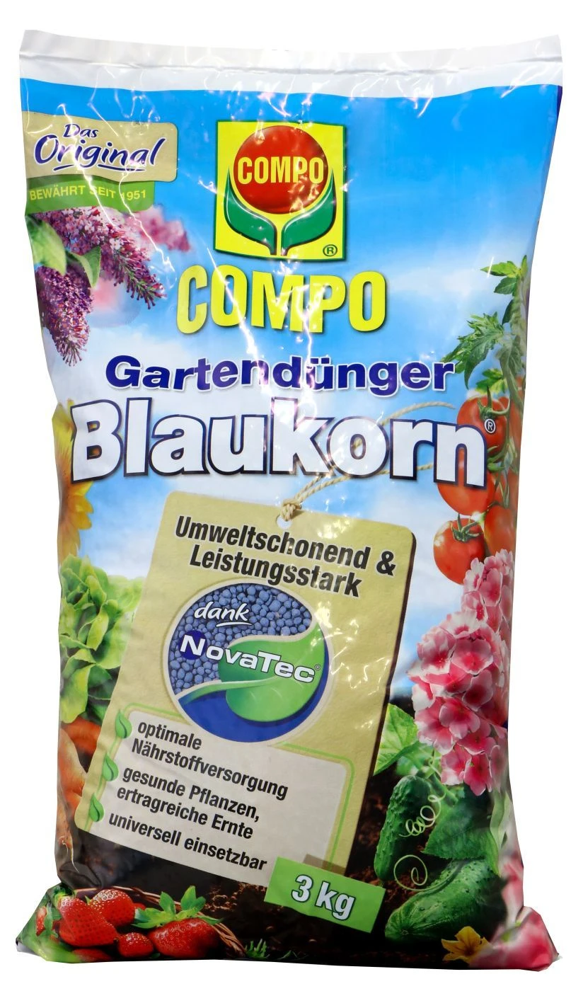 Compo Gartendünger Blaukorn NovaTec - 3 Kg 1 Compo Gartendünger Blaukorn NovaTec - 3 Kg