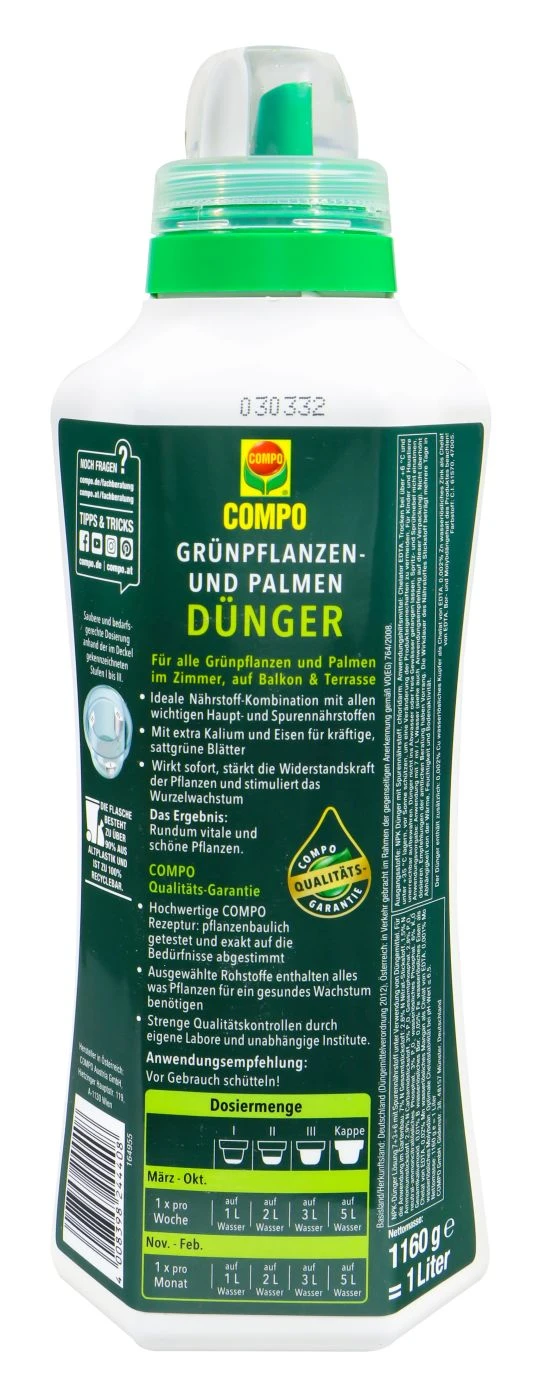 Compo Grünpflanzen- Und Palmendünger - 1 L 2 Compo Grünpflanzen- Und Palmendünger - 1 L – Bild 2