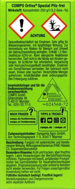 Compo Ortiva Spezial Pilz-frei - 20 Ml -Ausgewählte Gartenpflegegeschäfte Compo20Ortiva20Spezial20Pilz frei 31132 L01