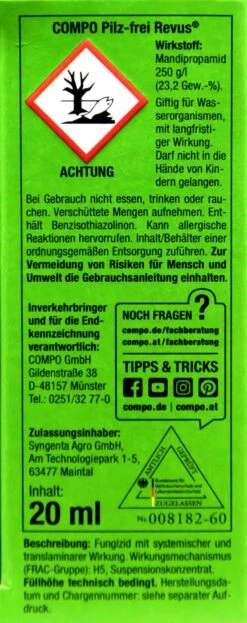 Compo Pilz-frei Revus - 20 Ml -Ausgewählte Gartenpflegegeschäfte Compo20Pilzfrei20Revus 33432 L01