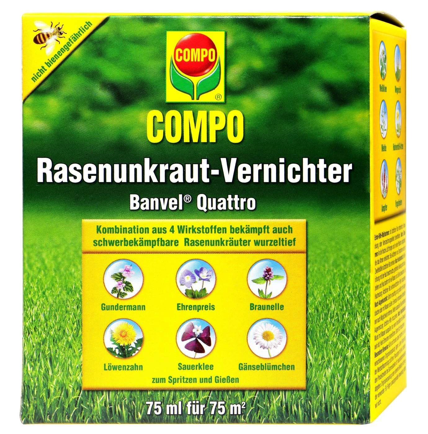Compo Rasenunkraut-Vernichter Banvel Quattro - 75 Ml 1 Compo Rasenunkraut-Vernichter Banvel Quattro - 75 Ml