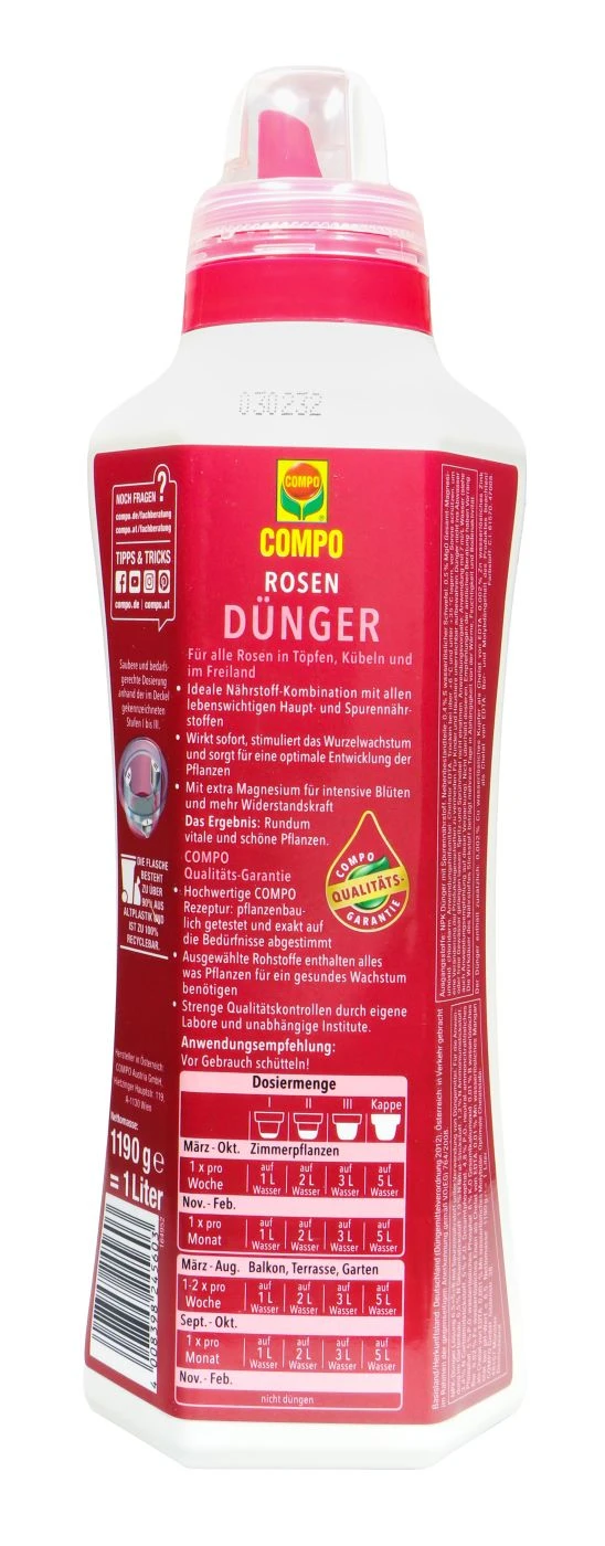 Compo Rosendünger - 1 L 2 Compo Rosendünger - 1 L – Bild 2