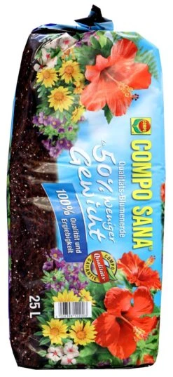 Compo Sana Qualitäts-Blumenerde - 25 L -Ausgewählte Gartenpflegegeschäfte Compo20Sana 31630 L01