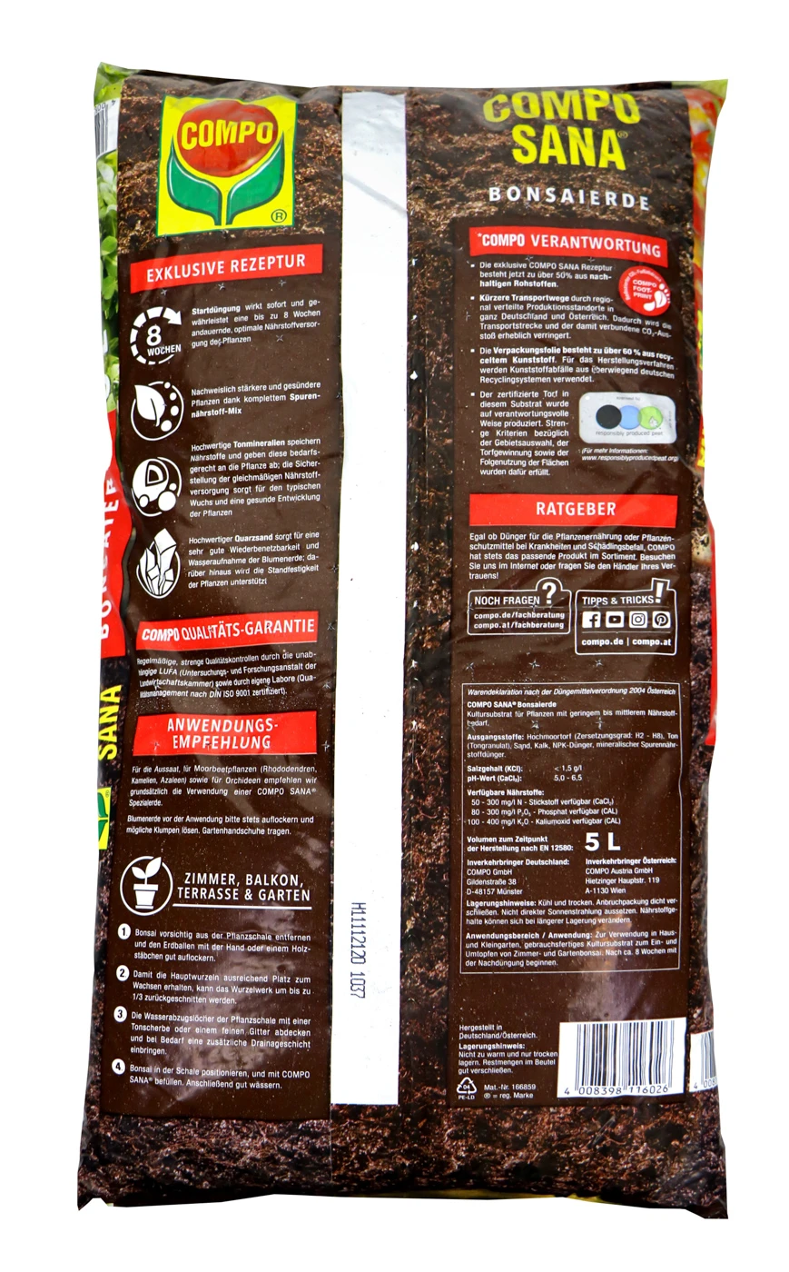 Compo Sana Bonsaierde - 5 L 2 Compo Sana Bonsaierde - 5 L – Bild 2