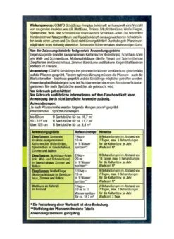 Compo Schädlings-frei Plus - 100 Ml -Ausgewählte Gartenpflegegeschäfte Compo20Schaedlings frei20plus 31248 H01