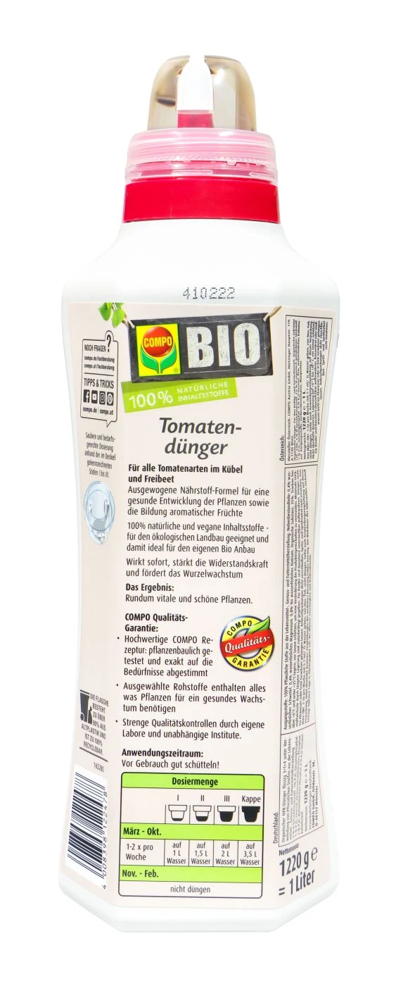 Compo Bio Tomatendünger - 1 L 2 Compo Bio Tomatendünger - 1 L – Bild 2