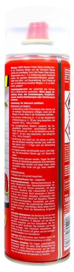Compo Wespen Power-Spray - 0,5 L -Ausgewählte Gartenpflegegeschäfte Compo20Wespen20Power20Spray 31432 H01