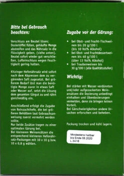 Kitzinger Hefenährsalz - 800 G 9 Kitzinger Hefenährsalz - 800 G -Ausgewählte Gartenpflegegeschäfte Kitzinger Hefenaehrsalz 15337 R01
