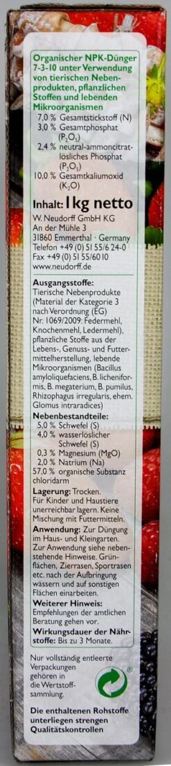 Neudorff Azet Beeren- & Obstdünger - 1 Kg 6 Neudorff Azet Beeren- & Obstdünger - 1 Kg -Ausgewählte Gartenpflegegeschäfte Neudorff20Azet20Beeren 20und20Obstduenger 36768 L01