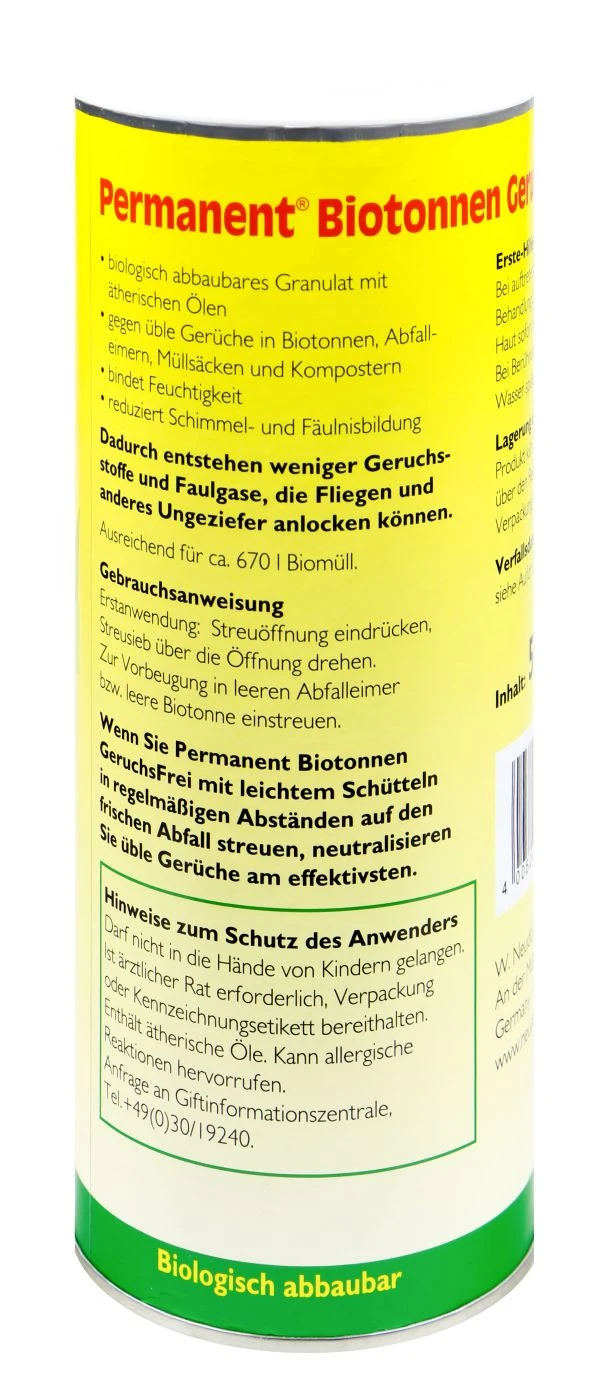 Neudorff Biotonnen Geruchsfrei - 0,5 Kg 3 Neudorff Biotonnen Geruchsfrei - 0,5 Kg – Bild 3