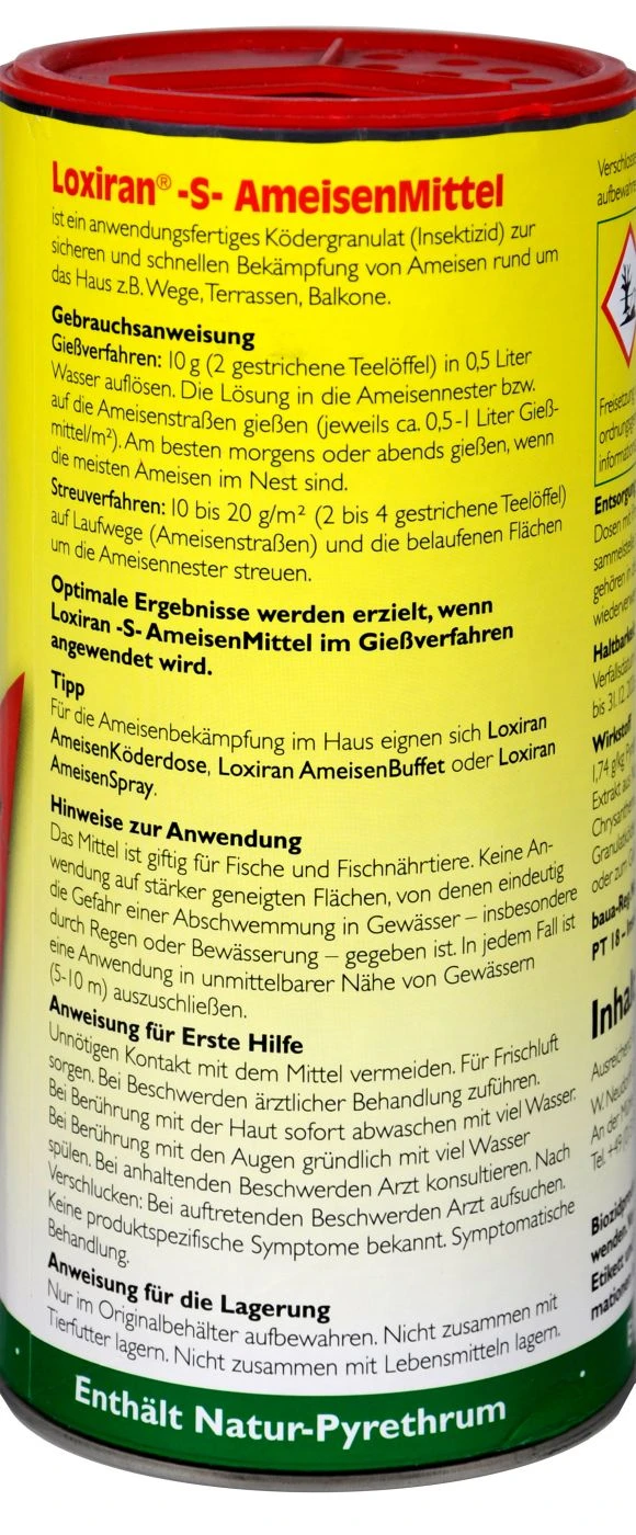 Neudorff Loxiran - S - Ameisenmittel - 0,5 Kg 2 Neudorff Loxiran - S - Ameisenmittel - 0,5 Kg – Bild 2