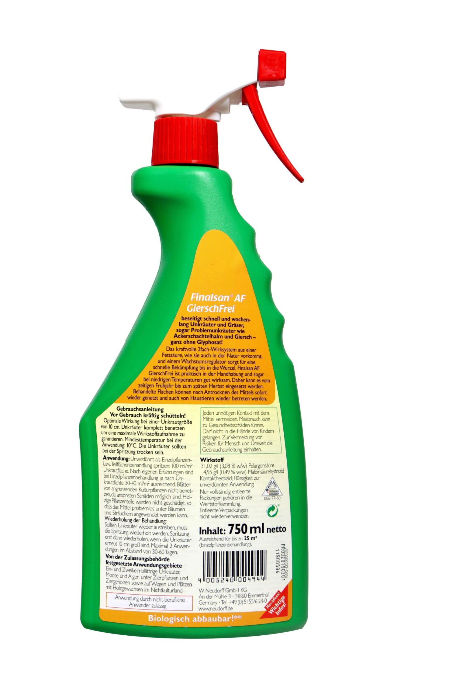 Neudorff Finalsan Gierschfrei Anwendungsfertig - 0,75 L 2 Neudorff Finalsan Gierschfrei Anwendungsfertig - 0,75 L – Bild 2