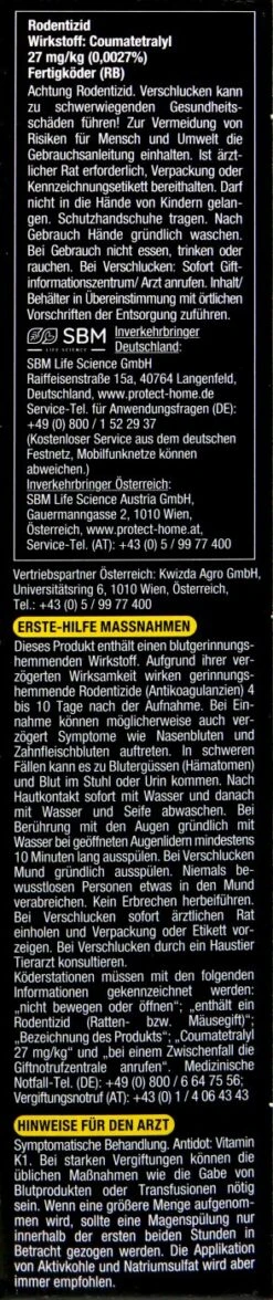 Protect Home Ratten Getreideköder - 0,4 Kg -Ausgewählte Gartenpflegegeschäfte Protect20Home20Ratten20Getreidekoeder 38714 R01