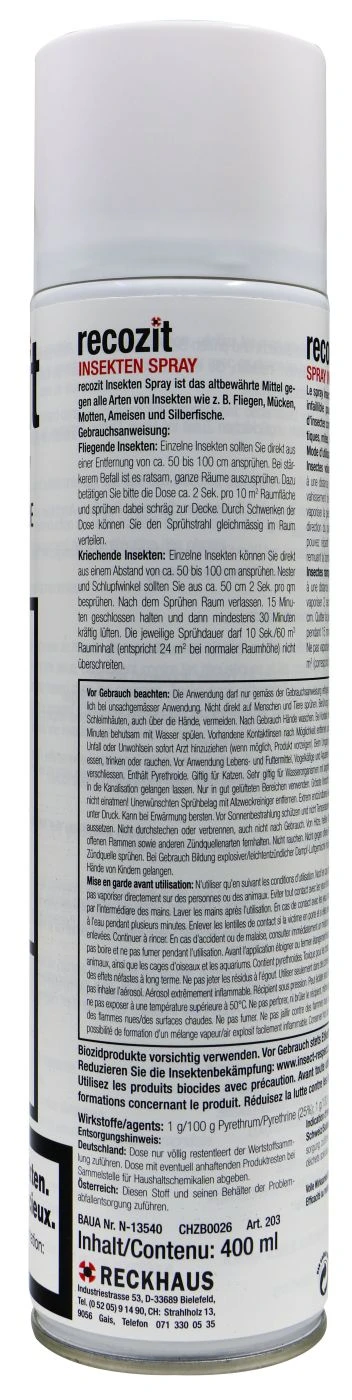 Recozit Insektenspray - 0,4 L 2 Recozit Insektenspray - 0,4 L – Bild 2