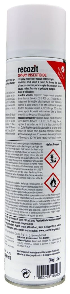Recozit Insektenspray - 0,4 L 5 Recozit Insektenspray - 0,4 L -Ausgewählte Gartenpflegegeschäfte Recozit20Insekten20Spray 37262 H02