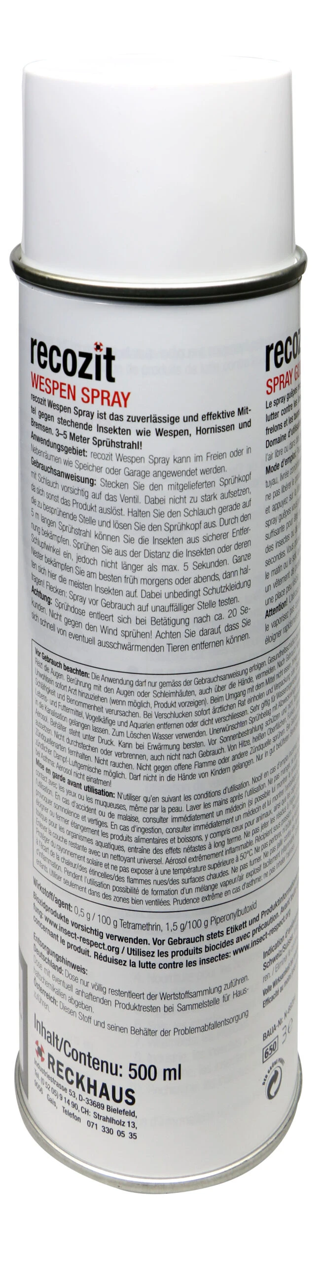 Recozit Wespen Spray Mit Sprühschlauch - 0,5 L 2 Recozit Wespen Spray Mit Sprühschlauch - 0,5 L – Bild 2