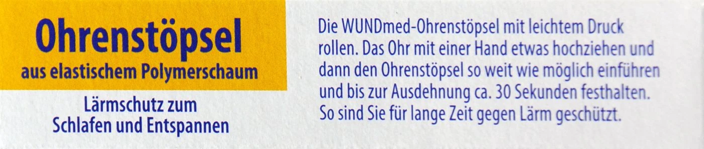 Ohrenstöpsel Polymerschaum - 4 Stück 2 Ohrenstöpsel Polymerschaum - 4 Stück – Bild 2