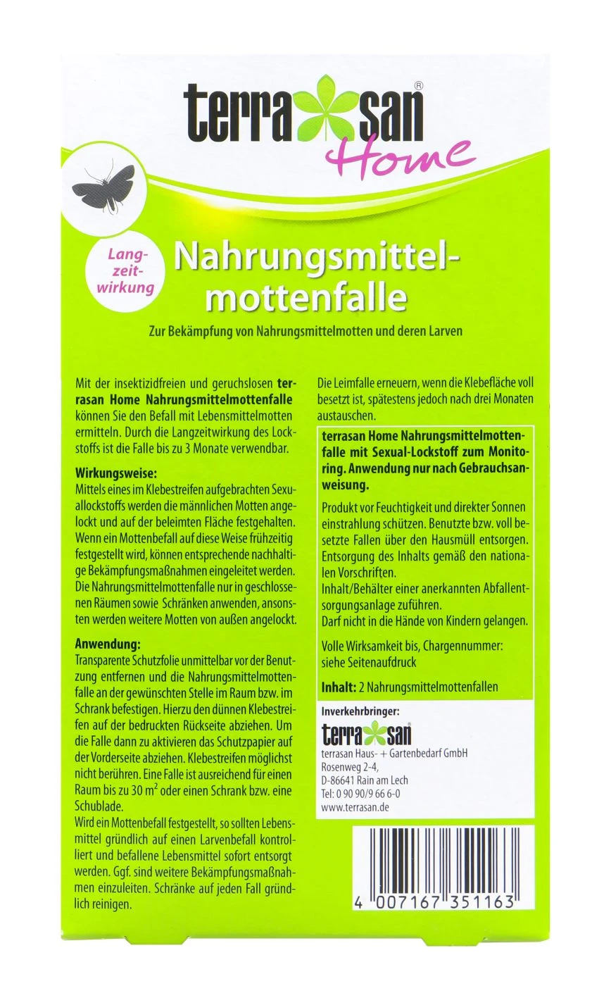 Terrasan Nahrungsmittel Mottenfalle - 2 Stück 2 Terrasan Nahrungsmittel Mottenfalle - 2 Stück – Bild 2