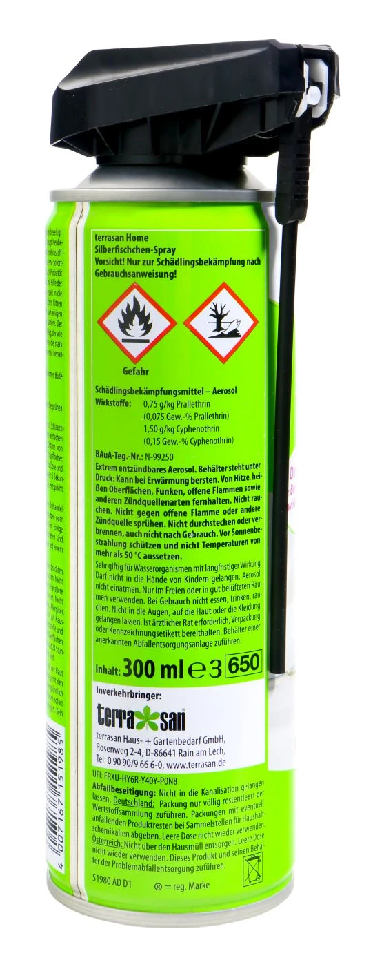 Terrasan Silberfischchen Spray - 300 Ml 2 Terrasan Silberfischchen Spray - 300 Ml – Bild 2